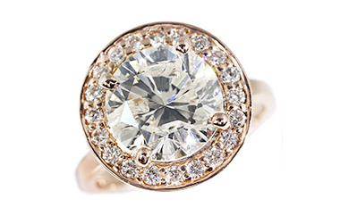 鑑定済み　K14 14金　585 ダイヤモンド　指輪  総重量約3.2g
