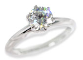 ティファニー（Tiffany&Co.） 0.84ct ソリティアダイヤモンド・エンゲージメントリング・婚約指輪[Pt950]