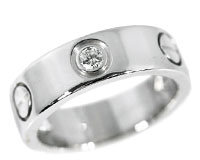 Cartier(カルティエ) 3Pダイヤモンド・ラブリング(指輪)[K18WG/18金ホワイトゴールド]