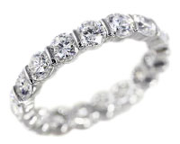 HARRY WINSTON(ハリーウィンストン) ダイヤモンド ラウンド・バーセット・ウェディングバンドリング(結婚指輪・エタニティリング)[Pt950/プラチナ950]