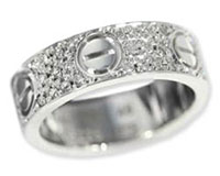 カルティエ(Cartier) ラブリング・パヴェダイヤモンドリング(指輪)