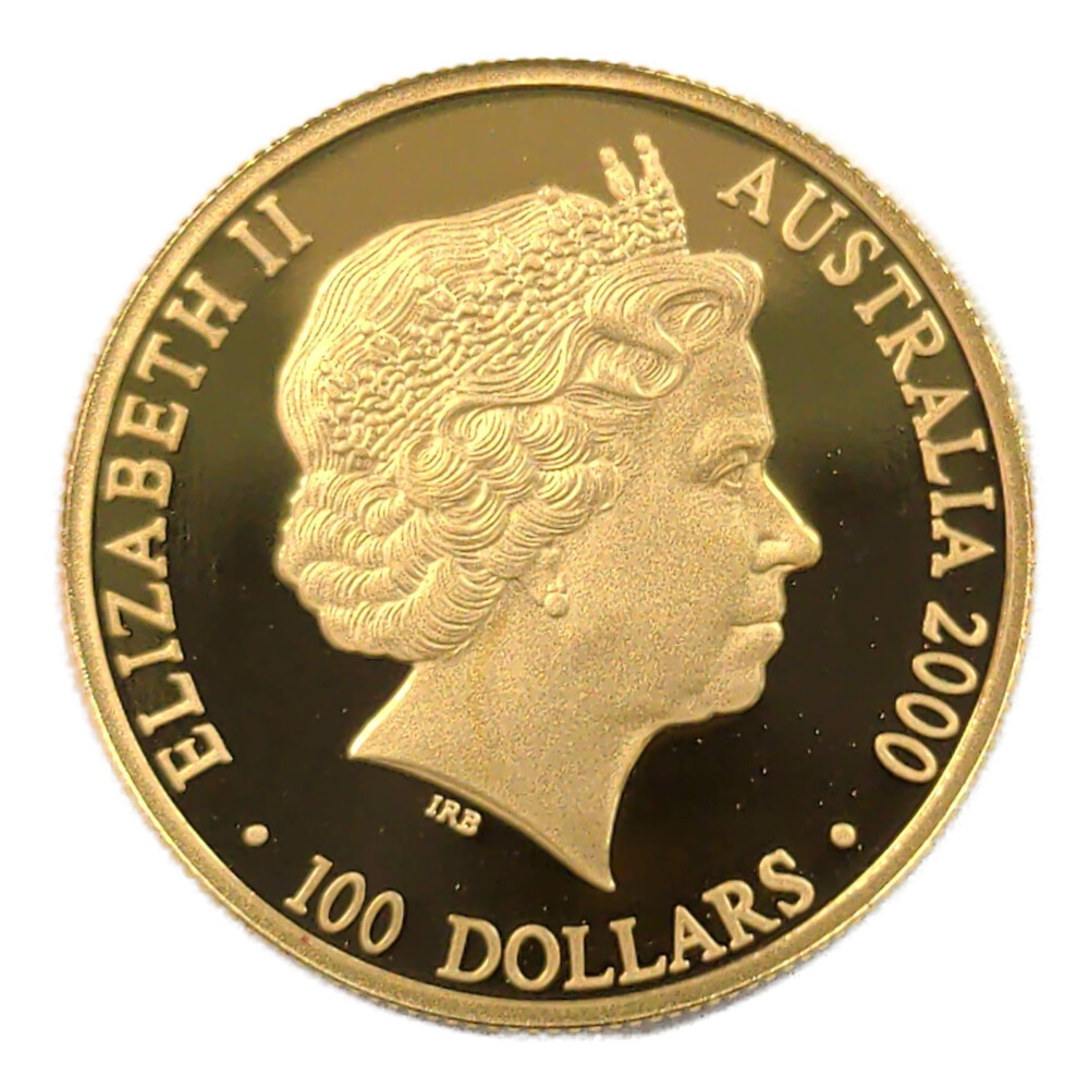 2000年 シドニーオリンピック公式記念金貨 100ドル金メダル K24(純金・24金)