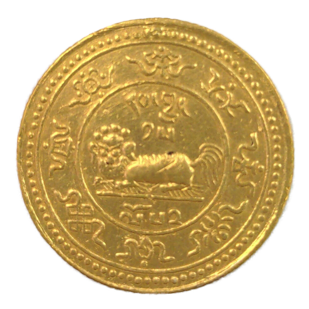 チベット スノーライオン 20サング 金貨金メダル K21.6(21.6金)