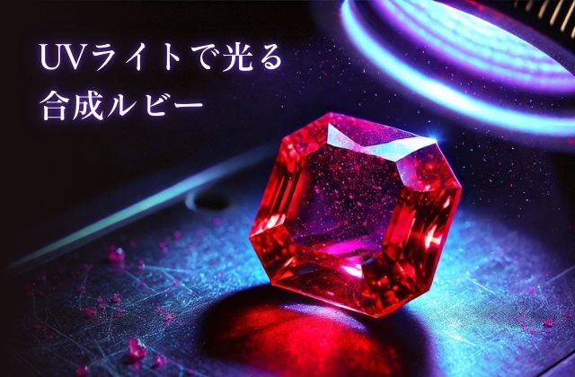 UVライトで光る合成ルビー | 宝石の高額買取なら実績No.1のリファスタ